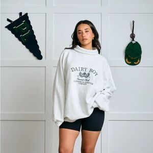 Dairy Boy Diana Roll Neck Sweatshirt